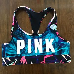 Vs Pink razorback Sports Bra NWT